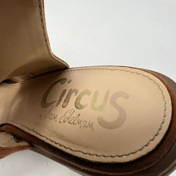 Circus by Sam Edelman Kiera Brown Block Heel Lace Up Gladiator Sandals Size 8.5M - Picture 11 of 13